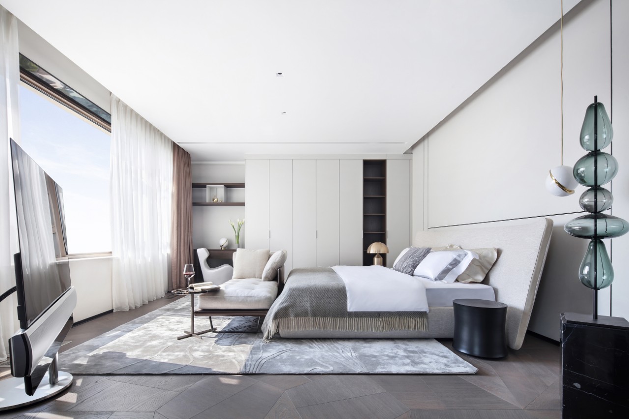 汤臣一品 豪宅装修 现代风格 腾龙设计 卧室图片来自腾龙设计在汤臣一品大平层项目设计的分享