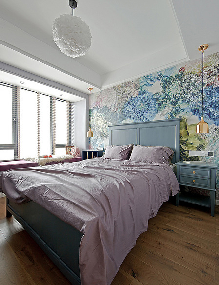 卧室图片来自家装大管家在舒适温馨 86平炫彩简约时尚家的分享