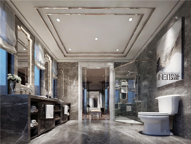 美式 别墅 收纳 旧房改造 尼欧设计师 福州设计师 卫生间图片来自尼欧 | NEO设计在尼欧—《雅韵华章》的分享