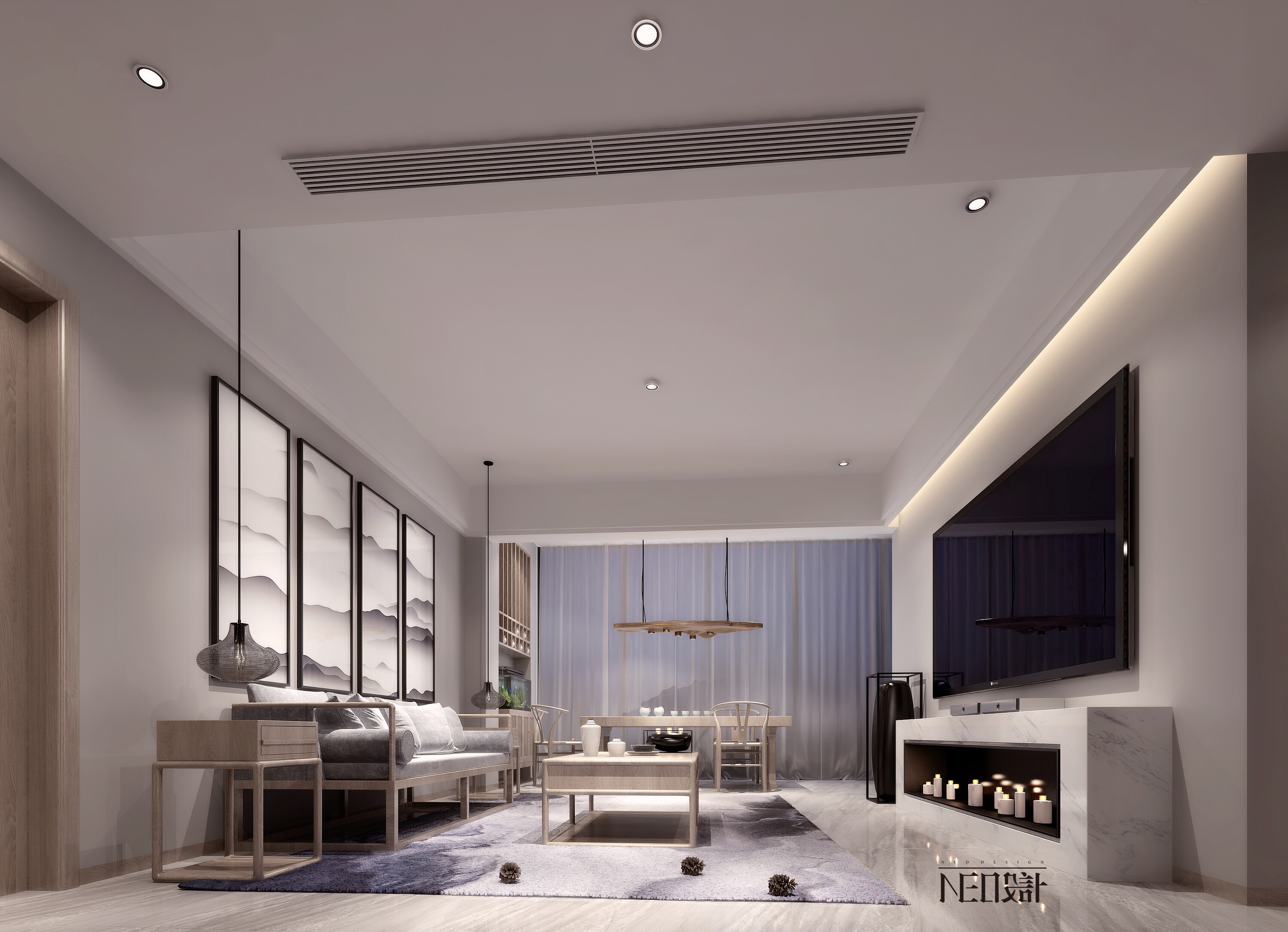 新中式 现代 尼欧设计 白领 收纳 旧房改造 小资 客厅图片来自尼欧 | NEO设计在尼欧——《宅》的分享