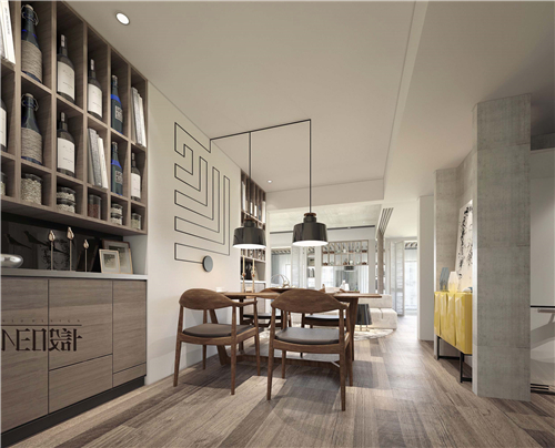 现代 三居 白领 收纳 旧房改造 80后 小资 餐厅图片来自尼欧 | NEO设计在尼欧—《静居雅境》的分享