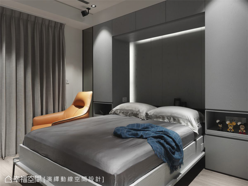 装修设计 装修完成 现代风格 卧室图片来自幸福空间在198平，现代新东方 幸福之家的分享