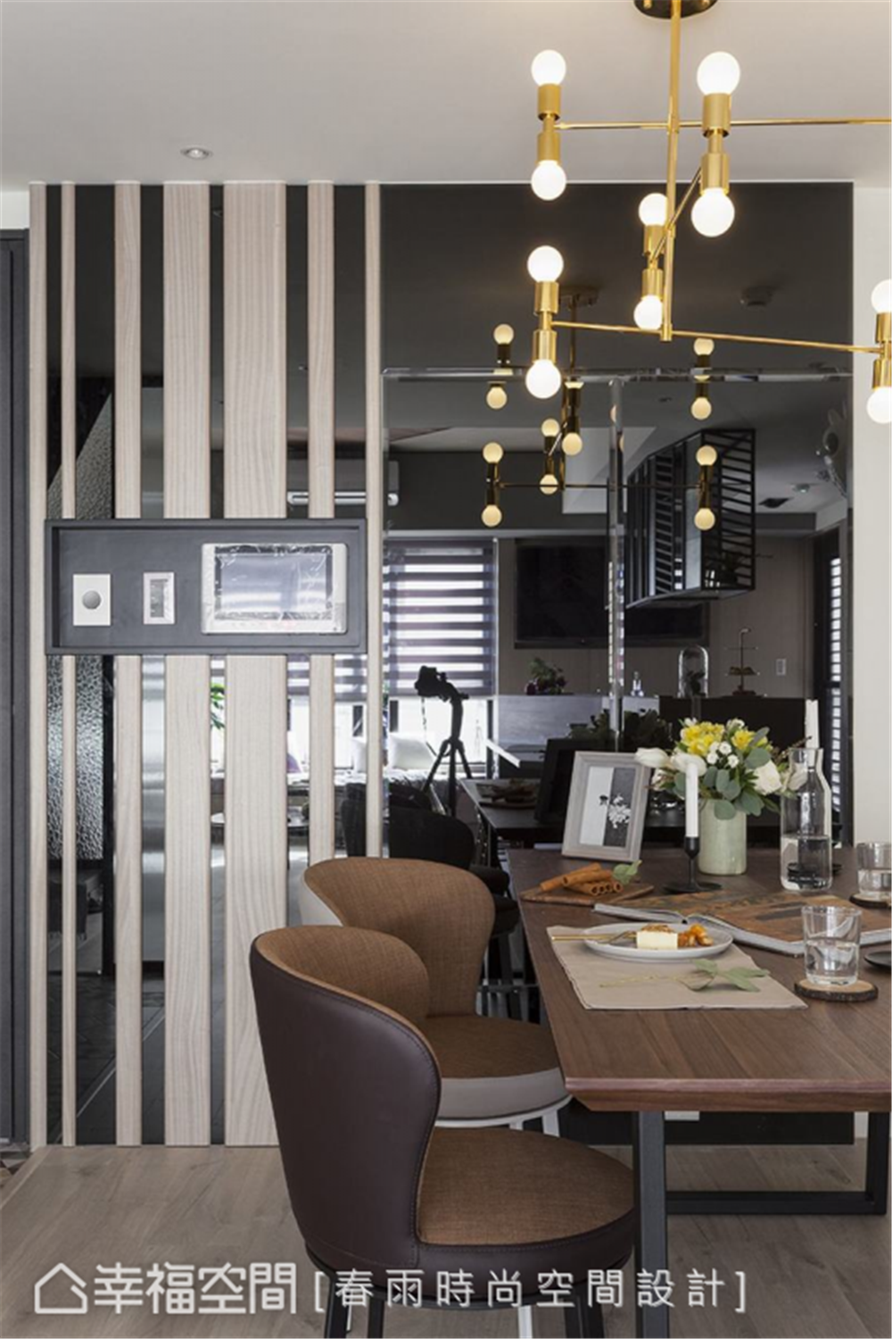 装修设计 装修完成 休闲多元 餐厅图片来自幸福空间在99平，拼贴北欧镜幻森林宅的分享