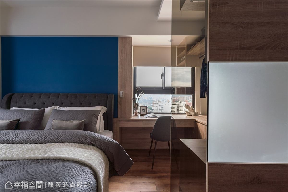 装修设计 装修完成 现代风格 卧室图片来自幸福空间在56平，时尚构型 演绎简约现代宅的分享