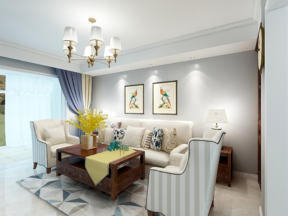 装修设计师 简约美式 徐春龙 客厅图片来自徐春龙设计师在百旺家园的分享