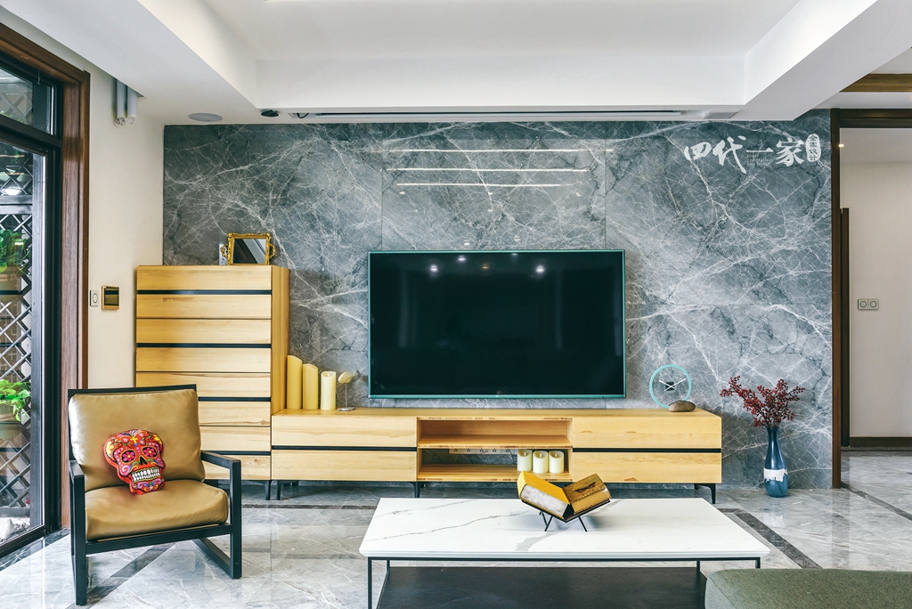 简约 现代 小资 收纳 四室 客厅图片来自兄弟装饰-蒋林明在万科悦湾大平层设计,200平完工图的分享