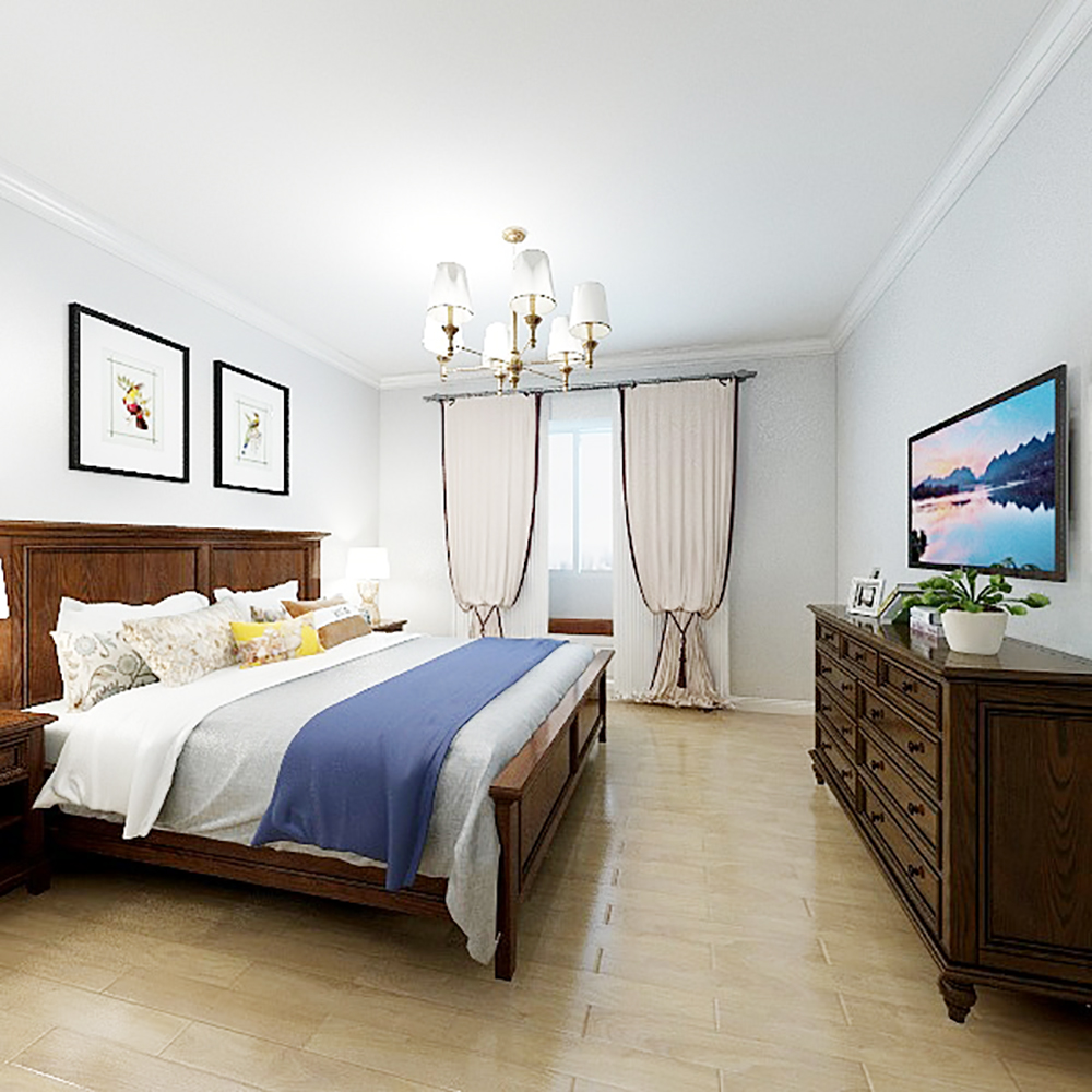 装修设计师 简约美式 徐春龙 卧室图片来自徐春龙设计师在百旺家园的分享