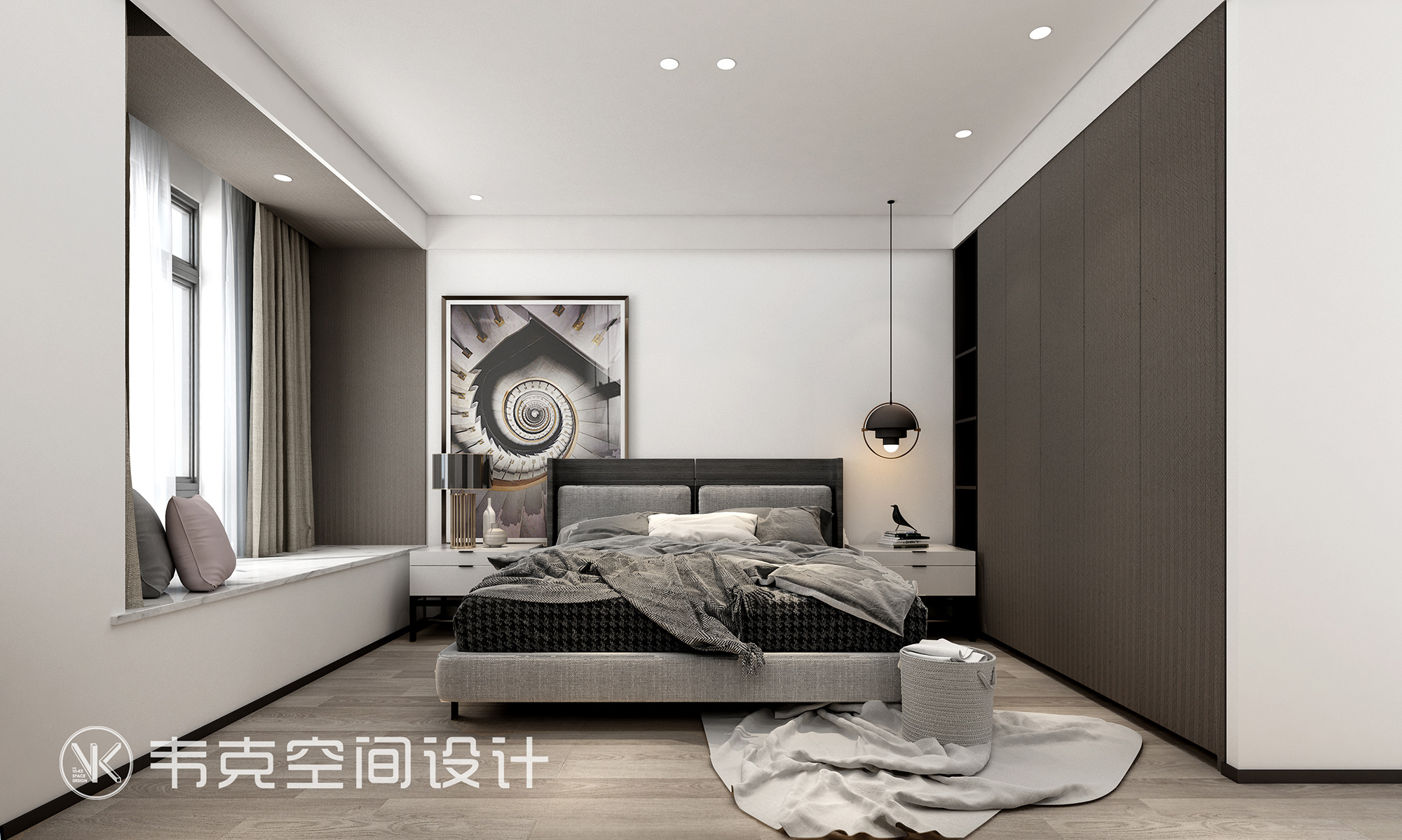 卧室图片来自韦克空间设计在流金岁月，港式情怀的分享