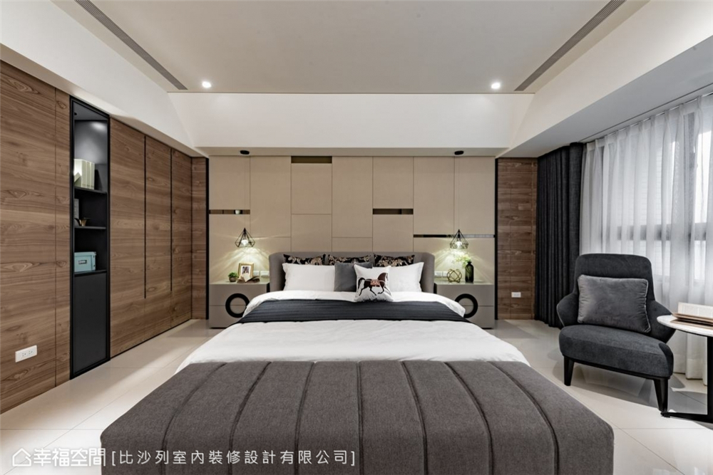 装修设计 装修完成 现代风格 卧室图片来自幸福空间在179平，内敛奢华大气宅的分享