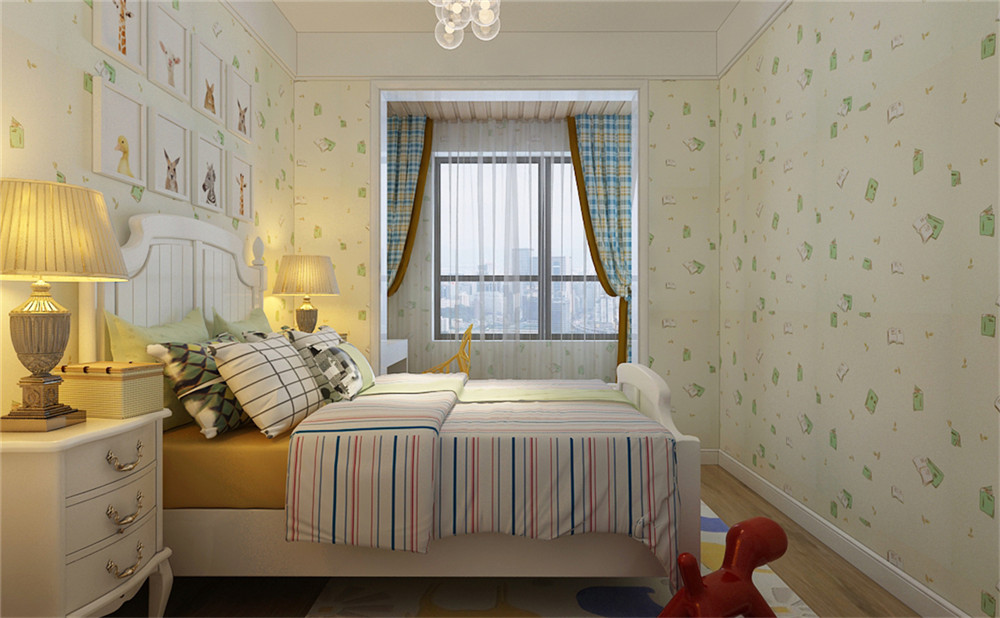 三居 别墅 白领 收纳 旧房改造 80后 小资 卧室图片来自今朝小伟在143平米美式的分享