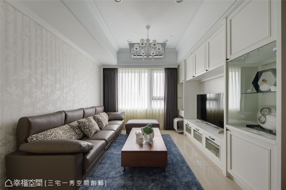 装修设计 装修完成 古典风格 客厅图片来自幸福空间在79平，全方位温馨小宅应有尽有的分享