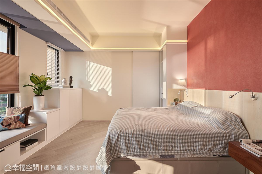 装修设计 装修完成 混搭 二居 卧室图片来自幸福空间在126平，围塑美式混搭休闲风的分享