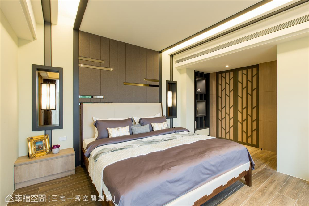 装修设计 装修完成 别墅 卧室图片来自幸福空间在662平，古朴京都×现代美学 别墅的分享