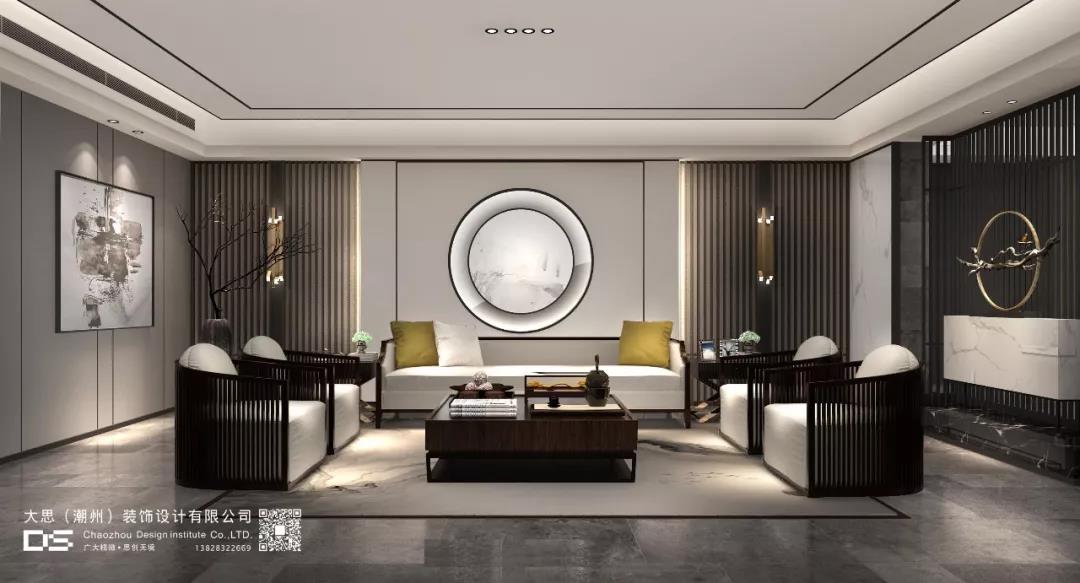 新中式 别墅 客厅图片来自大思设计在大思设计 |熙泰星级品味新中式的分享