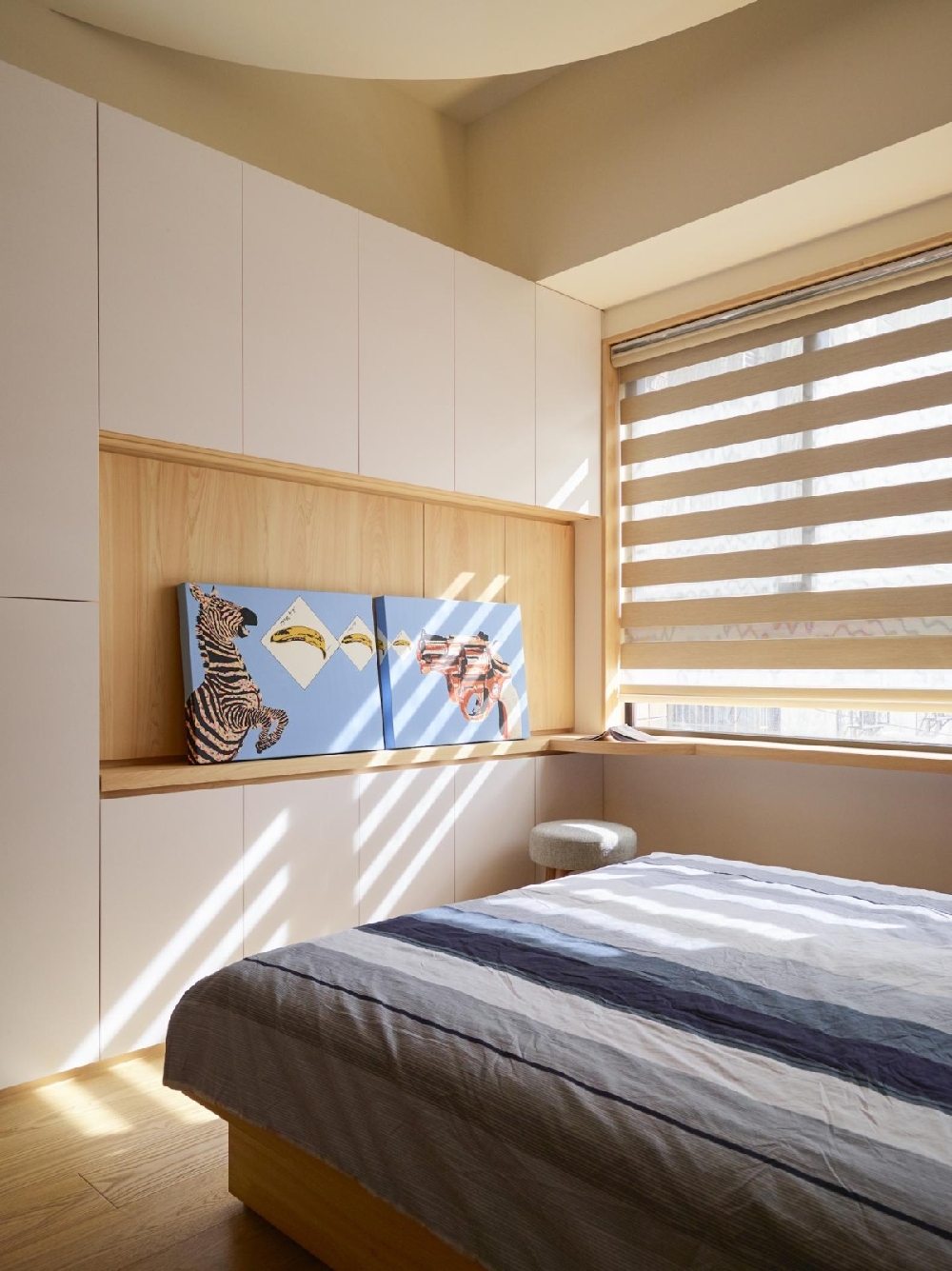 二居 白领 收纳 旧房改造 80后 小资 卧室图片来自今朝小伟在60平米日式简约风格的分享