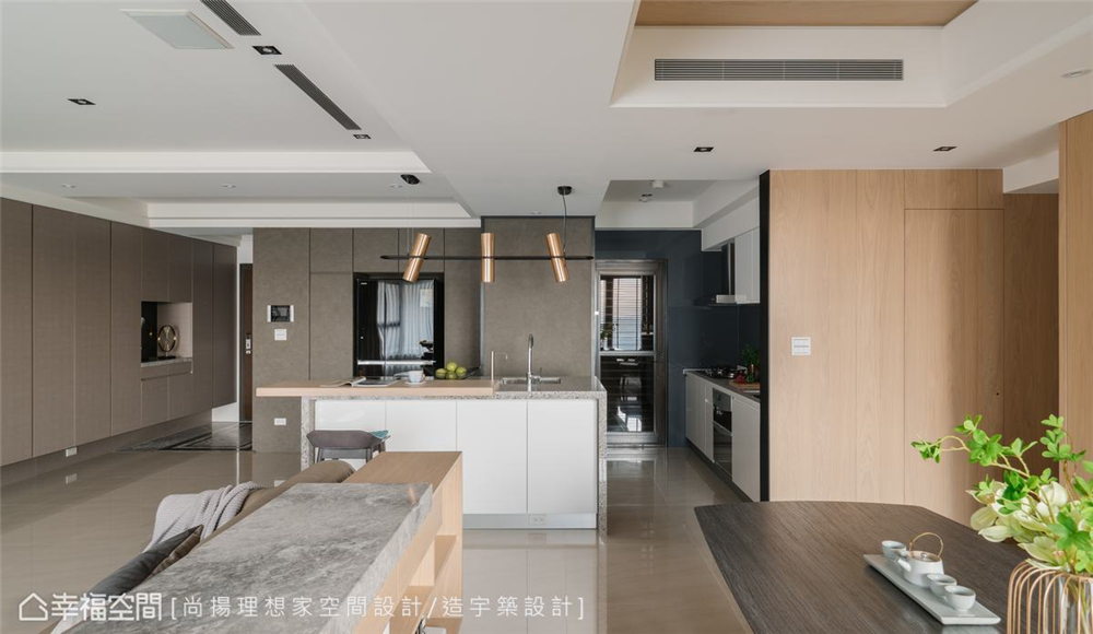 装修设计 装修完成 现代风格 厨房图片来自幸福空间在126平，异材质荟萃人文美型宅的分享