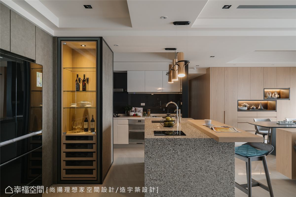 装修设计 装修完成 现代风格 厨房图片来自幸福空间在126平，异材质荟萃人文美型宅的分享
