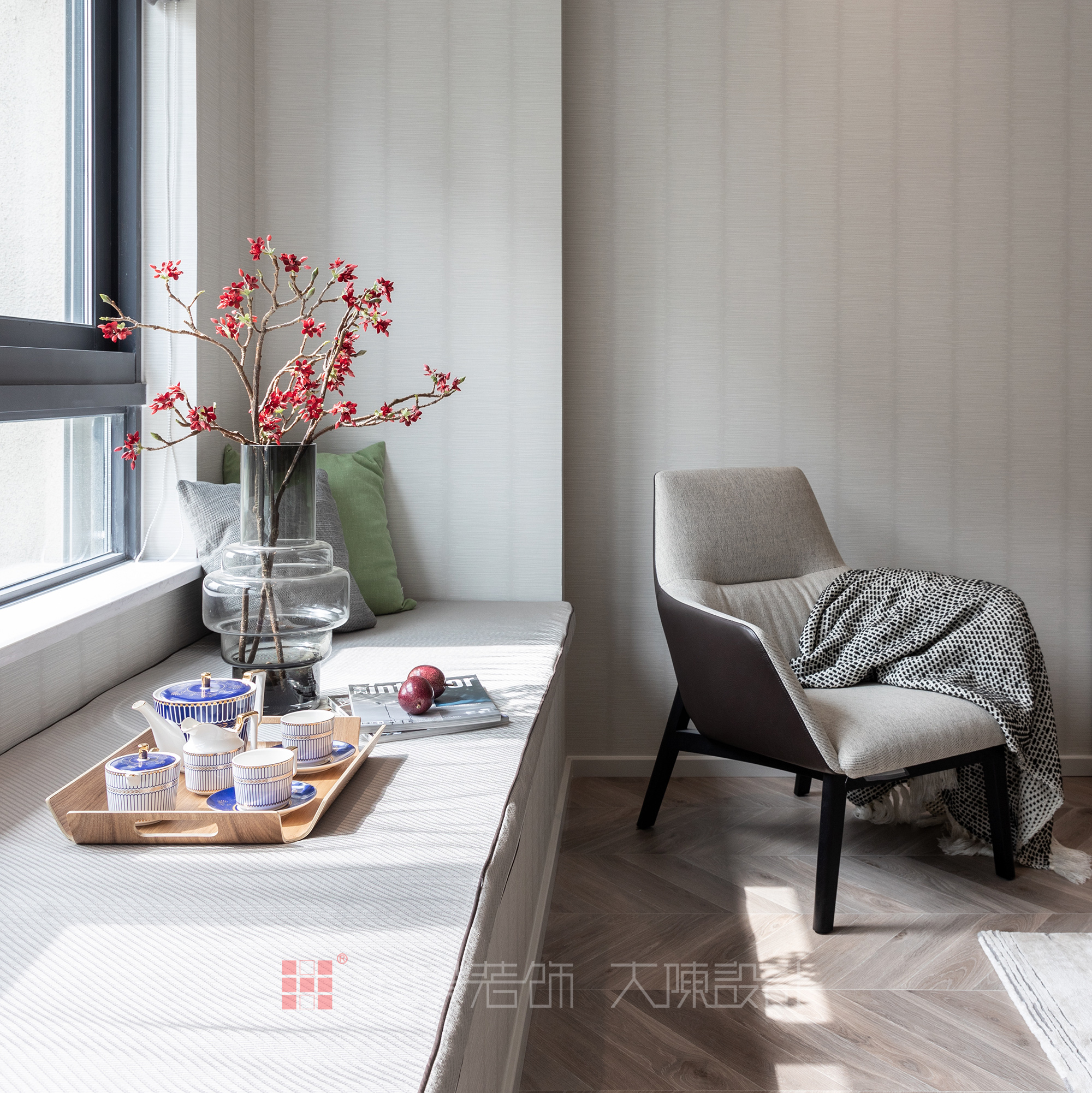 二居 卧室图片来自禾景大陈设计在柏悦华府公寓项目的分享