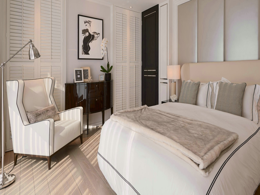 新古典 小户型 二居 卧室图片来自知贤整体家装在绿川新苑的分享