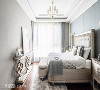 主卧室

沉静的灰蓝墙面渲染柔美恬淡风情，织就令人全然放松的舒眠环境。