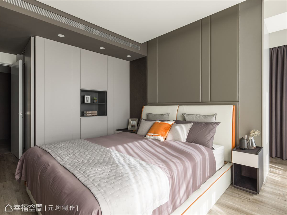 装修设计 装修完成 现代风格 卧室图片来自幸福空间在198平，大气质调温馨宅的分享