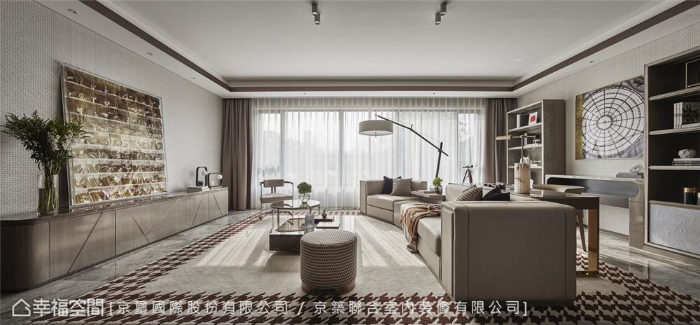 装修设计 装修完成 现代风格 客厅图片来自幸福空间在205平，微奢美学渲染一室高雅的分享