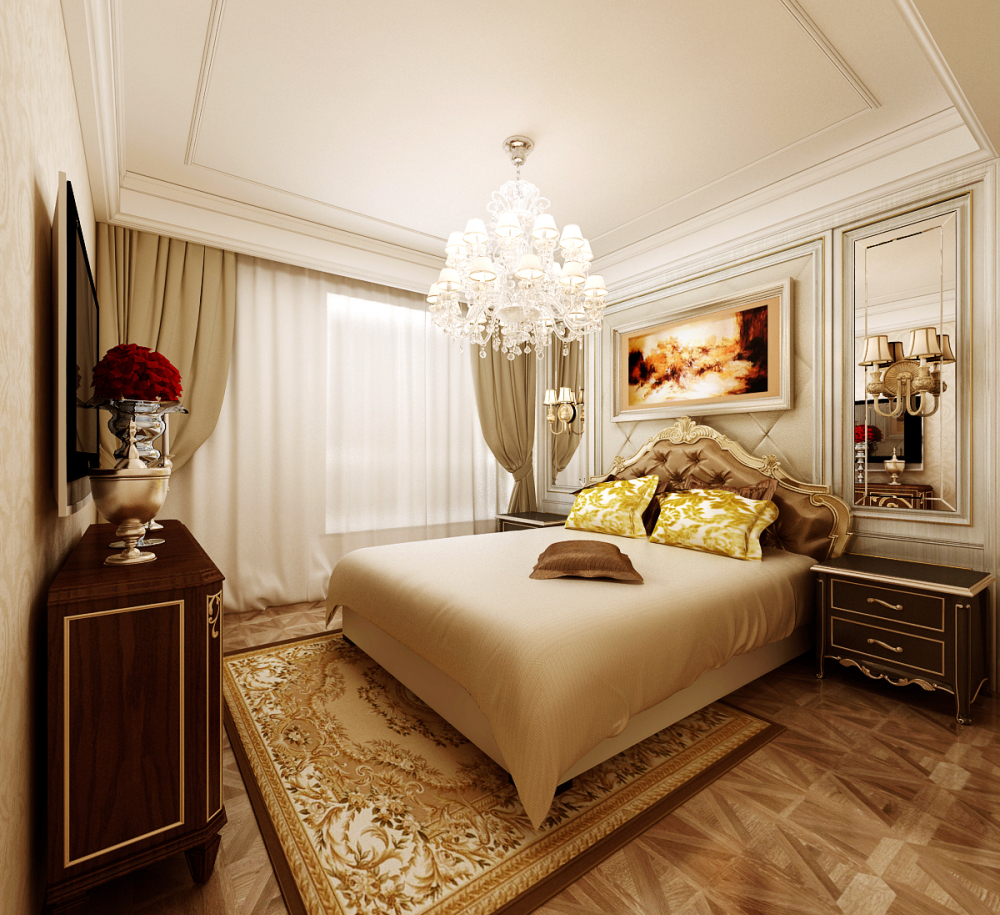 三居 欧式 卧室图片来自知贤整体家装在中信泰富·又一城的分享