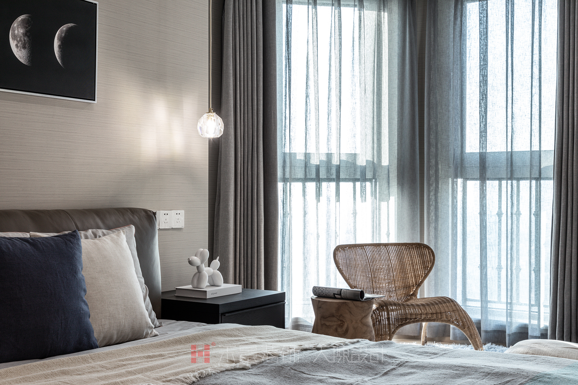 简约 卧室图片来自禾景大陈设计在中南御景城的分享
