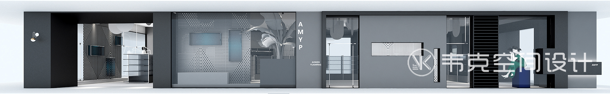 个性极简 客厅图片来自韦克空间设计在韦克丨内衣店设计，我们选择简单的分享