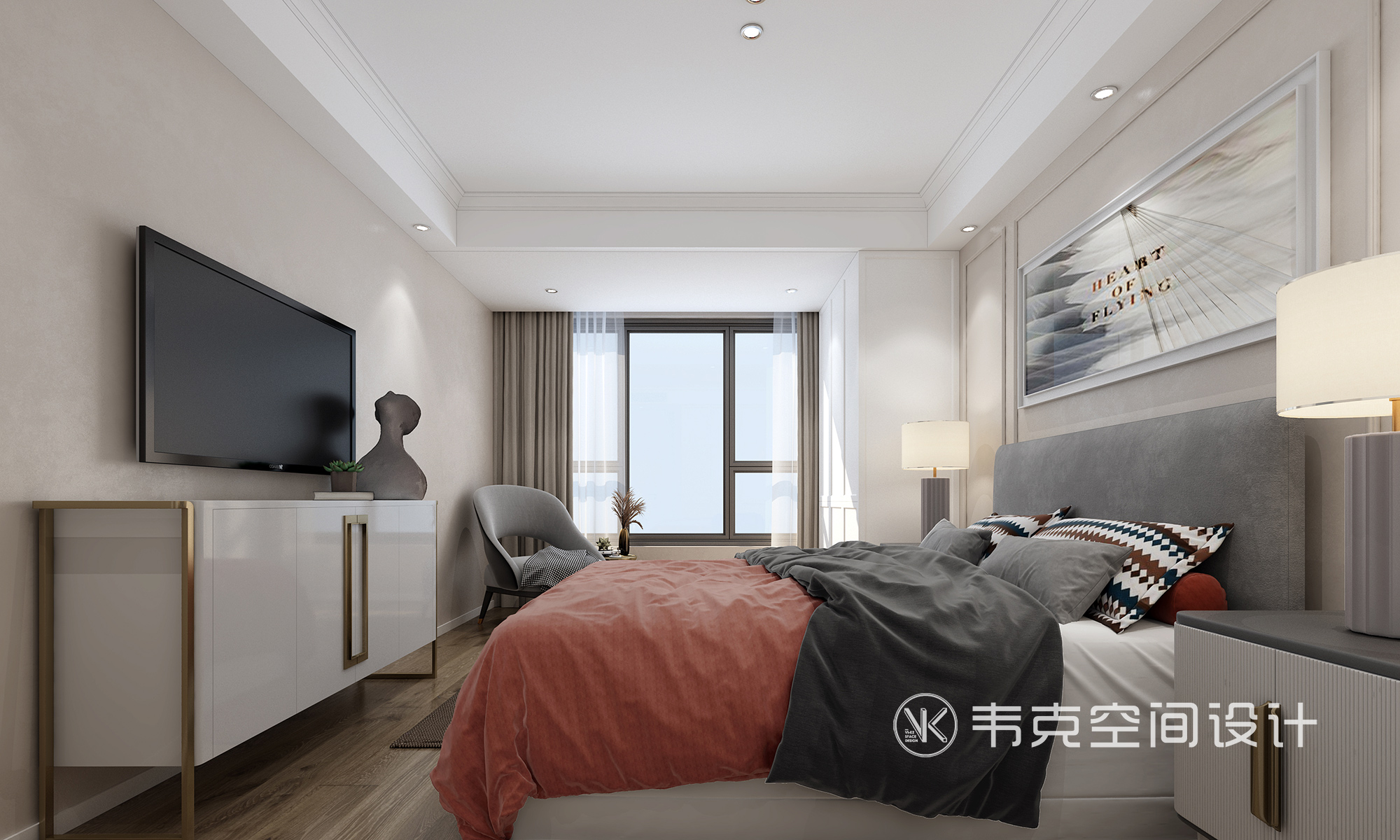 卧室图片来自韦克空间设计在韦克丨始于颜值，忠于内心的分享