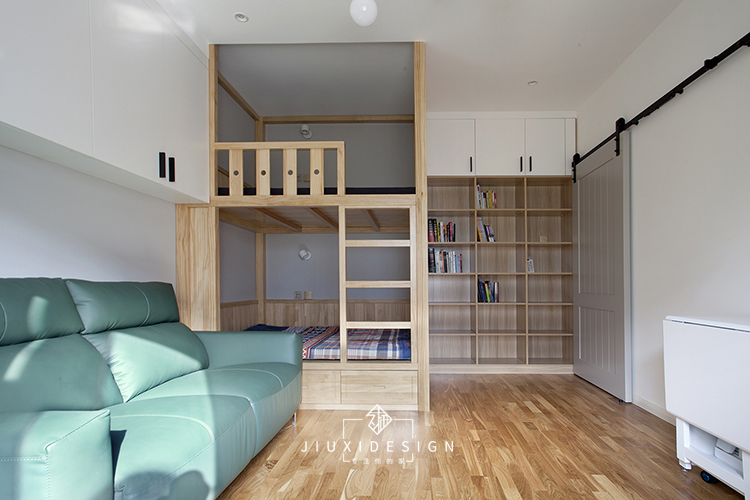 二居 收纳 旧房改造 卧室图片来自久栖设计在40m²小户型整容改造术的分享