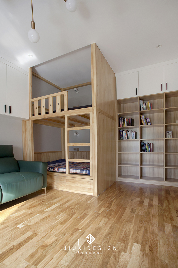 二居 收纳 旧房改造 卧室图片来自久栖设计在40m²小户型整容改造术的分享
