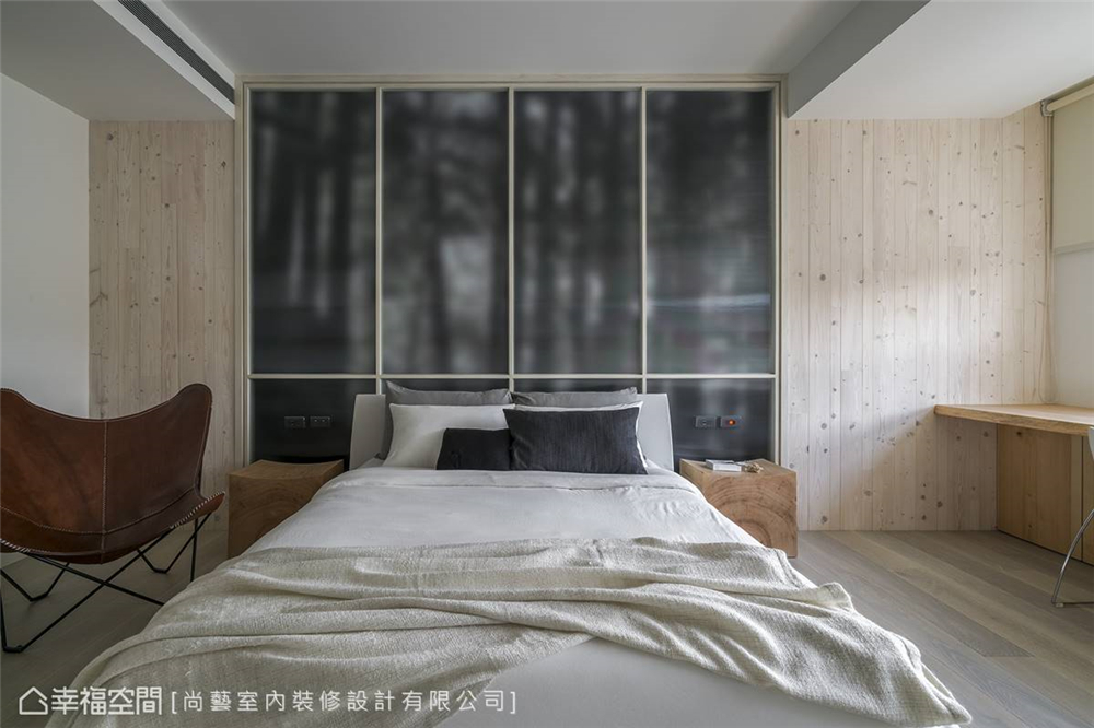 装修设计 装修完成 现代风格 休闲多元 卧室图片来自幸福空间在192平，自然况味现代宅的分享