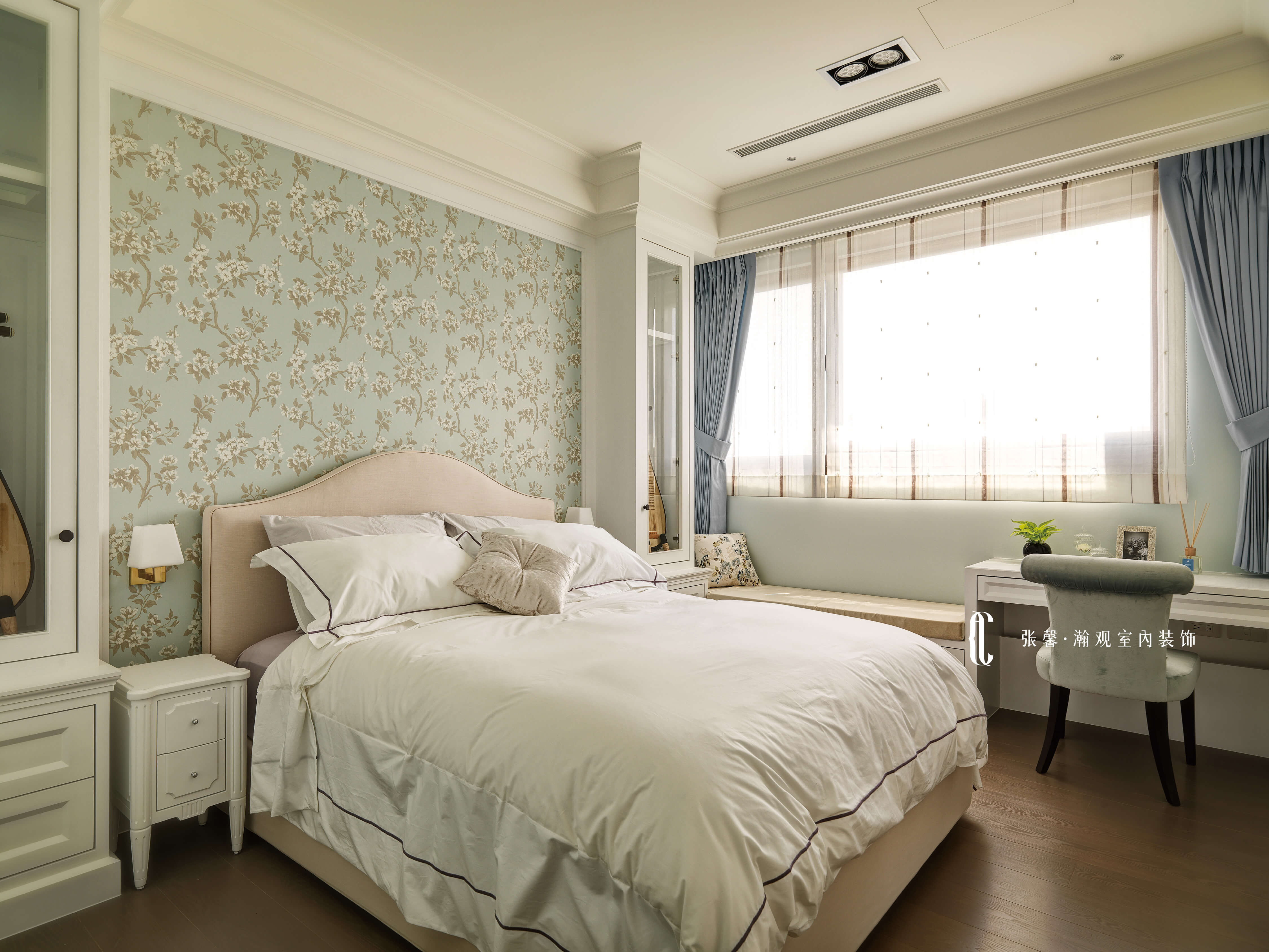 卧室图片来自张馨_瀚观室内装饰在三个女人的家的分享