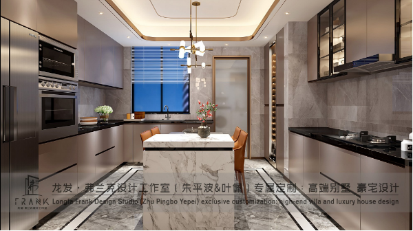 港式轻奢 朱平波 高端设计 成都装修 大平层 厨房图片来自朱平波在华润金悦湾-港式轻奢的分享