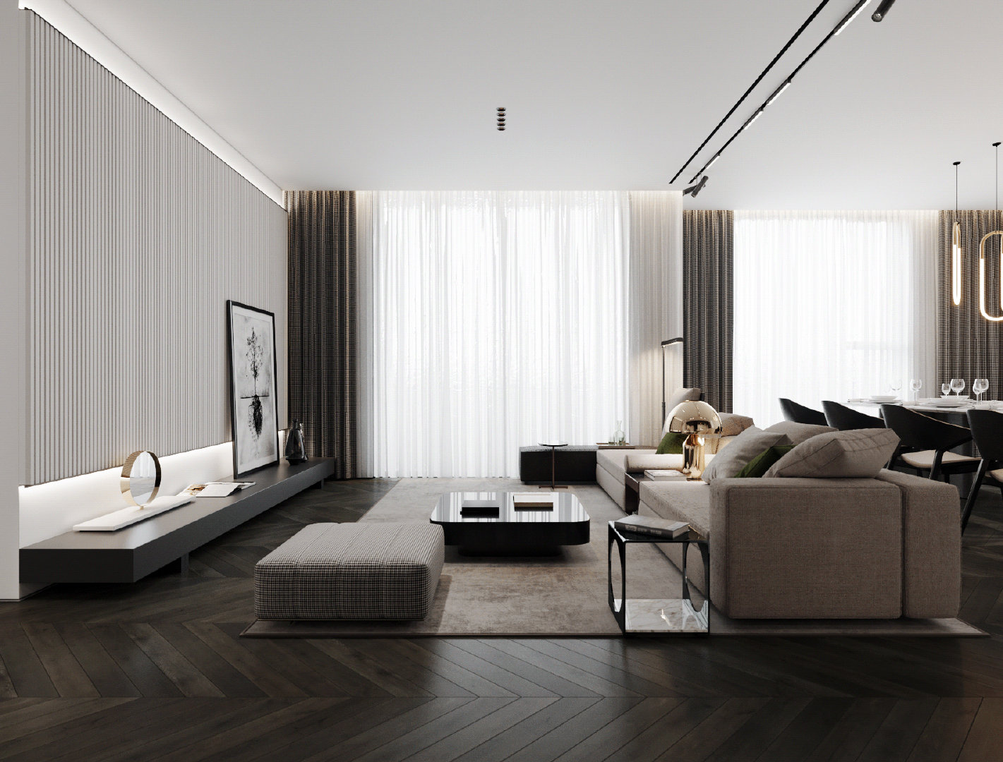 中金海棠湾 别墅装修 法式风格 腾龙设计 客厅图片来自腾龙设计在极简法式风格设计作品的分享