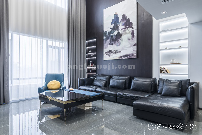 复式 别墅 公寓 现代风格 陈设 软装 安构国际 时尚 客厅 客厅图片来自张子浩Eric在株洲-复式公寓【知行者】的分享