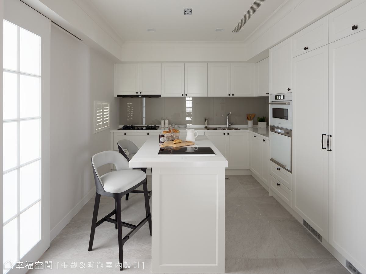 装修设计 装修完成 美式风格 老屋翻新 标准格局 厨房图片来自幸福空间在152平，三次合作张馨美宅的分享